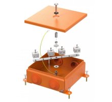 Коробка металлическая огнестойкая E15-E120 RAL2004 150х150х60 (70-0380-2004-FR6.0-8) (Промрукав)