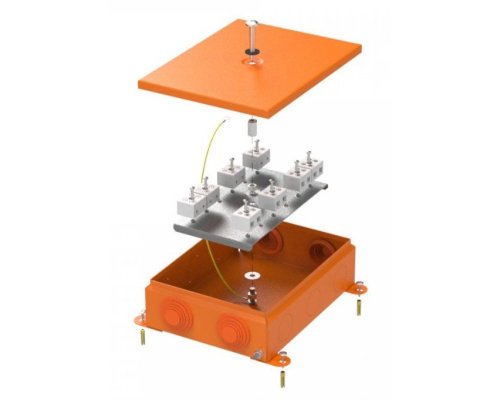Коробка металлическая огнестойкая E15-E120 RAL2004 150х200х60 (70-0385-2004-FR10.0-16) (Промрукав)