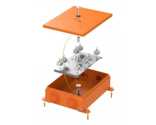 Коробка металлическая огнестойкая E15-E120 RAL2004 150х200х60 (70-0385-2004-FR2.5-16) (Промрукав)