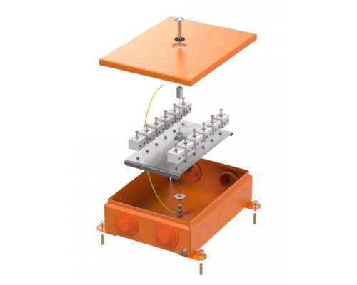Коробка металлическая огнестойкая E15-E120 RAL2004 150х200х60 (70-0385-2004-FR6.0-24) (Промрукав)