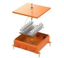 Коробка металлическая огнестойкая E15-E120 RAL2004 200х200х65 (70-0390-2004-FR10.0-24) (Промрукав)