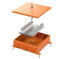 Коробка металлическая огнестойкая E15-E120 RAL2004 200х200х65 (70-0390-2004-FR2.5-24) (Промрукав)