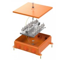 Коробка металлическая огнестойкая E15-E120 RAL2004 200х200х65 (70-0390-2004-FR2.5-32) (Промрукав)
