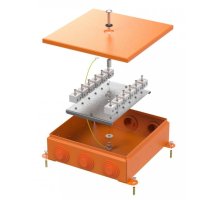 Коробка металлическая огнестойкая E15-E120 RAL2004 200х200х65 (70-0390-2004-FR6.0-24) (Промрукав)
