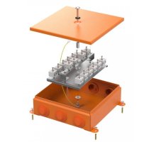 Коробка металлическая огнестойкая E15-E120 RAL2004 200х200х65 (70-0390-2004-FR6.0-32) (Промрукав)