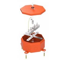 Коробка металлическая огнестойкая Октагон Е15-Е120 RAL2004 130х130х63 (70-0101-2004-FR10.0-8) (Промрукав)