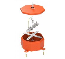 Коробка металлическая огнестойкая Октагон Е15-Е120 RAL2004 130х130х63 (70-0101-2004-FR2.5-8) (Промрукав)