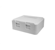 Корпус розетки для двух вставок типа Keystone Jack (10-0311)