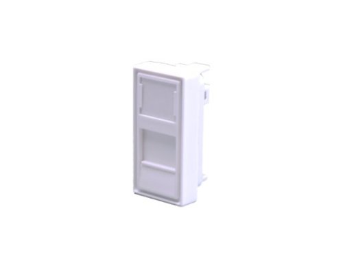 Лицевая панель 1 порт (45х22,5, Keystone, шторка) (10-0319-1)