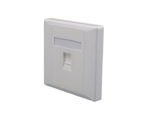 Лицевая панель 1 порт (80х80, Keystone) (10-0333-1)