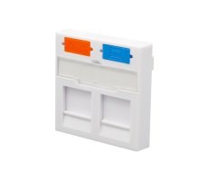 Лицевая панель 2 порта (45х45, Keystone) (10-0303-1)