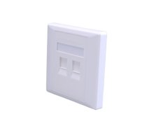 Лицевая панель 2 порта (80х80, Keystone) (10-0334-1)