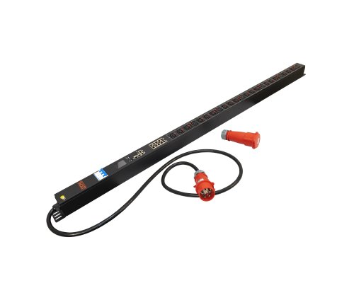 PDU-32AV24-18C3-6C9-3P верт.размещ. 18xC13 6xC19 3х32A IEC 60309 2м