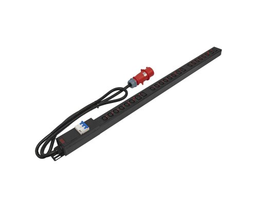PDU-32AVMS24-18C3-6C9-3P верт.разм.18xC13 6xC19 с сет.мониторин.3х32A EN 60309 2м