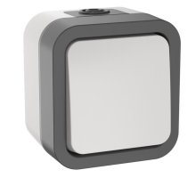 TORS Переключатель 1-клавишный TS201 открытой установки 10А IP55 серо-белый (TS-V10-0-10-55-K41)