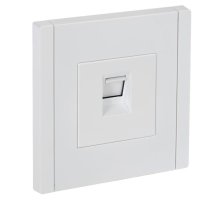 FORTE&PIANO Розетка компьютерная RJ45 кат.5E FP232 скрытой установки белый (FP-K10-1-K01)