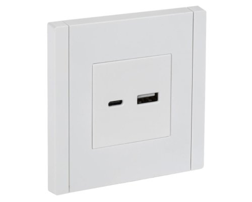 FORTE&PIANO Розетка USB A+C 18Вт FP251 скрытой установки белый (FP-U22-018-K01)