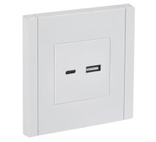 FORTE&PIANO Розетка USB A+C 3,1А FP250 скрытой установки белый (FP-U22-D31-K01)