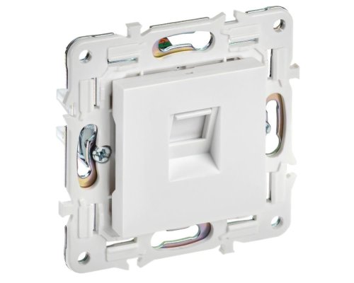 SKANDY Розетка компьютерная RJ45 кат.6 SK-K02W скрытой установки арктический белый (SK-K10-2-K01)