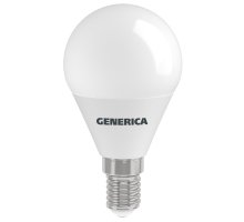Лампа светодиодная G45 шар 8Вт 230В 3000К E14 GENERICA (LL-G45-08-230-30-E14-G)