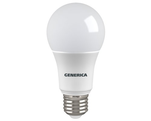 Лампа светодиодная A60 груша 8Вт 230В 6500К E27 GENERICA (LL-A60-08-230-65-E27-G)