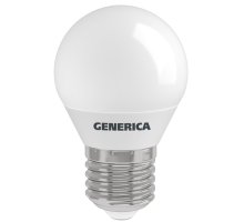 Лампа светодиодная G45 шар 8Вт 230В 6500К E27 GENERICA (LL-G45-08-230-65-E27-G)