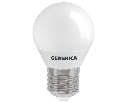Лампа светодиодная G45 шар 8Вт 230В 6500К E27 GENERICA (LL-G45-08-230-65-E27-G)