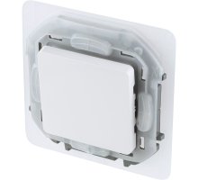 Inspiria переключатель 1-клавишный, скрытой установки, IP44, белый (673670)