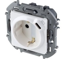 Inspiria розетка 1-местная с заземлением с USB тип C, скрытой установки, белый (673770)