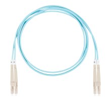 Патч-корд оптический, LC-LC, дуплекс (duplex) OM3, нг(А)-HF, 10,0 м, бирюзовый (DR-220067)