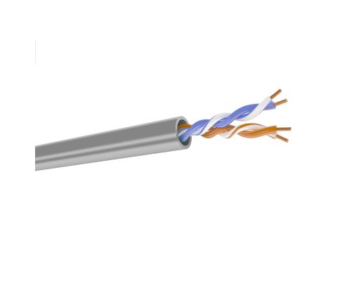 U/UTP 5E 2PR PVC (нг(А)-LS) серый (DR-140000)