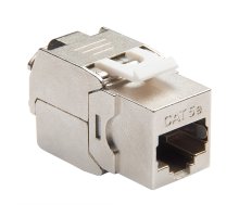 Модуль Keystone кат.5e, STP, 1xRJ45, T568A/B, без инструмента, белый (DR-510320)