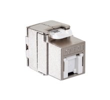 Модуль Keystone кат.6, STP, 1xRJ45, T568A/B, без инструмента, белый (DR-510720)