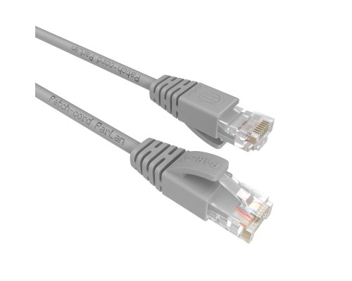 Patch-cord ParLan U/UTP Cat 5e PVC 4х2х0,48 Flex RJ45-RJ45 GY 2m (761539)