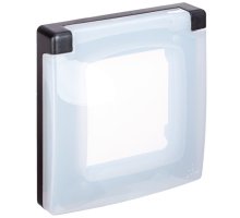 Inspiria рамка 1-местная с защитной крышкой IP44, антрацит (673923)