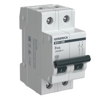 GENERICA ВА47-29М 2P 20А 4,5кА (MVA21-2-020-B-G)
