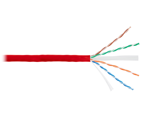 U/UTP 4pair, Cat6e, Patch, In, нг(A)-HF (NMC 1141C-RD)
