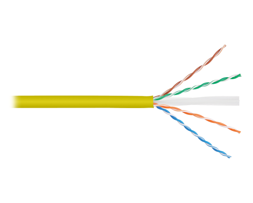 U/UTP 4pair, Cat6e, Patch, In, нг(A)-HF (NMC 1141C-YL)