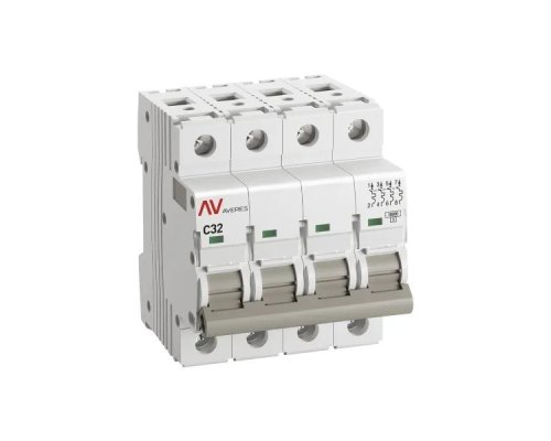 AV-10 4P 32A (C) 10kA AVERES (mcb10-4-32C-av)
