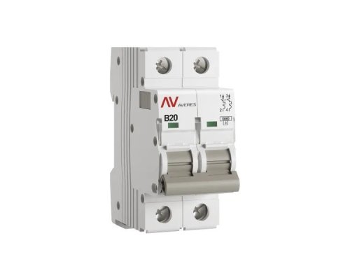 AV-10 2P 20A (B) 10kA AVERES (mcb10-2-20B-av)