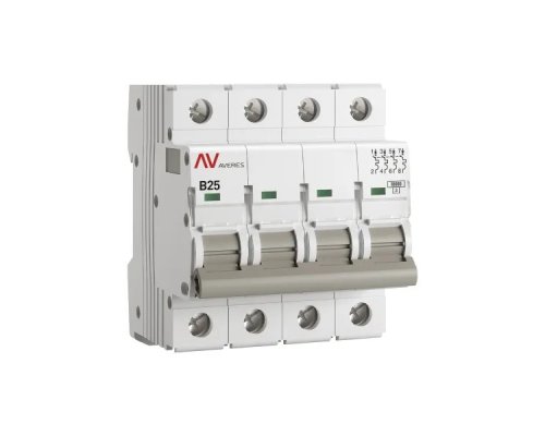 AV-10 4P 25A (B) 10kA AVERES (mcb10-4-25B-av)