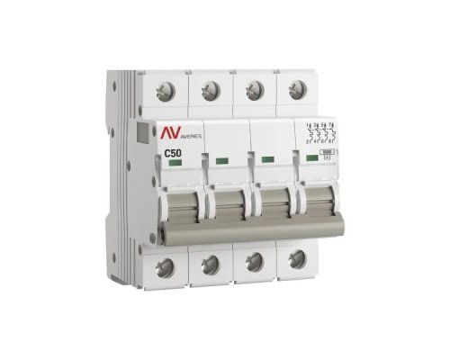 AV-10 4P 50A (B) 10kA AVERES (mcb10-4-50B-av)