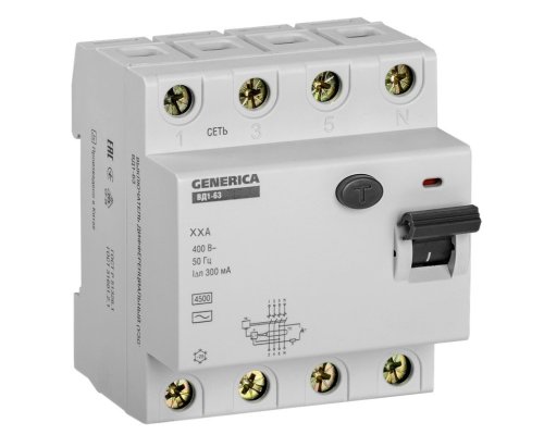 GENERICA ВД1-63 4Р 25А 300мА (MDV15-4-025-300)