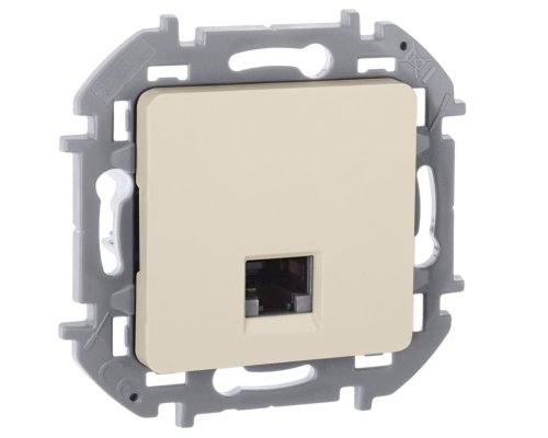 Inspiria розетка компьютерная RJ45, 5e UTP, скрытой установки, слоновая кость (673826)