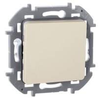 Inspiria выключатель 1-клавишный, скрытой установки, слоновая кость (673601)