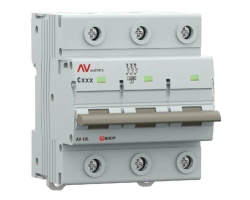 AV-125 3P 63A (C) 10kA AVERES (mcb125-3-63C-av)