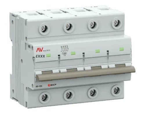 AV-125 4P 100A (C) 10kA AVERES (mcb125-4-100C-av)