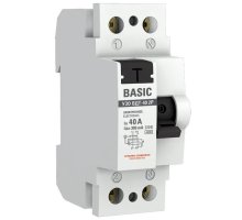 УЗО ВДТ-40 2P 40А/300мА Basic (elcb-2-40-300e-sim)