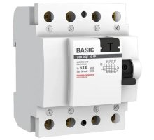 УЗО ВДТ-40 4P 63А/30мА Basic (elcb-4-63-30e-sim)