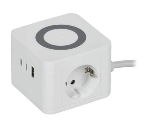 Удлинитель У02К 2 места 1,3м 3х1,0мм2 USB A+C DOMINIC (DN-YP31-16-02-01-ZKU-K01)
